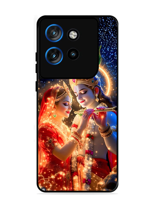 Motorola Edge 50 Neo Radha Krishna posing with flute