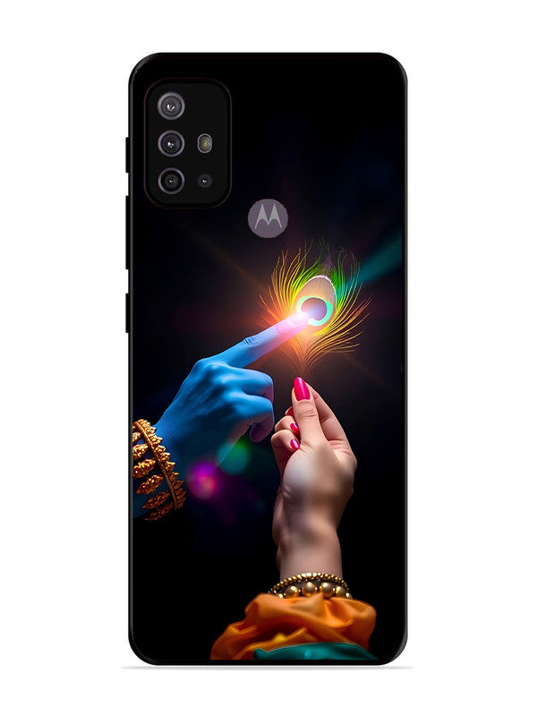 Motorola Moto G30 Radha Krishna touching feather