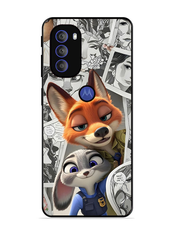 Motorola Moto G71 5G Cute Nick wilde and judy hopps