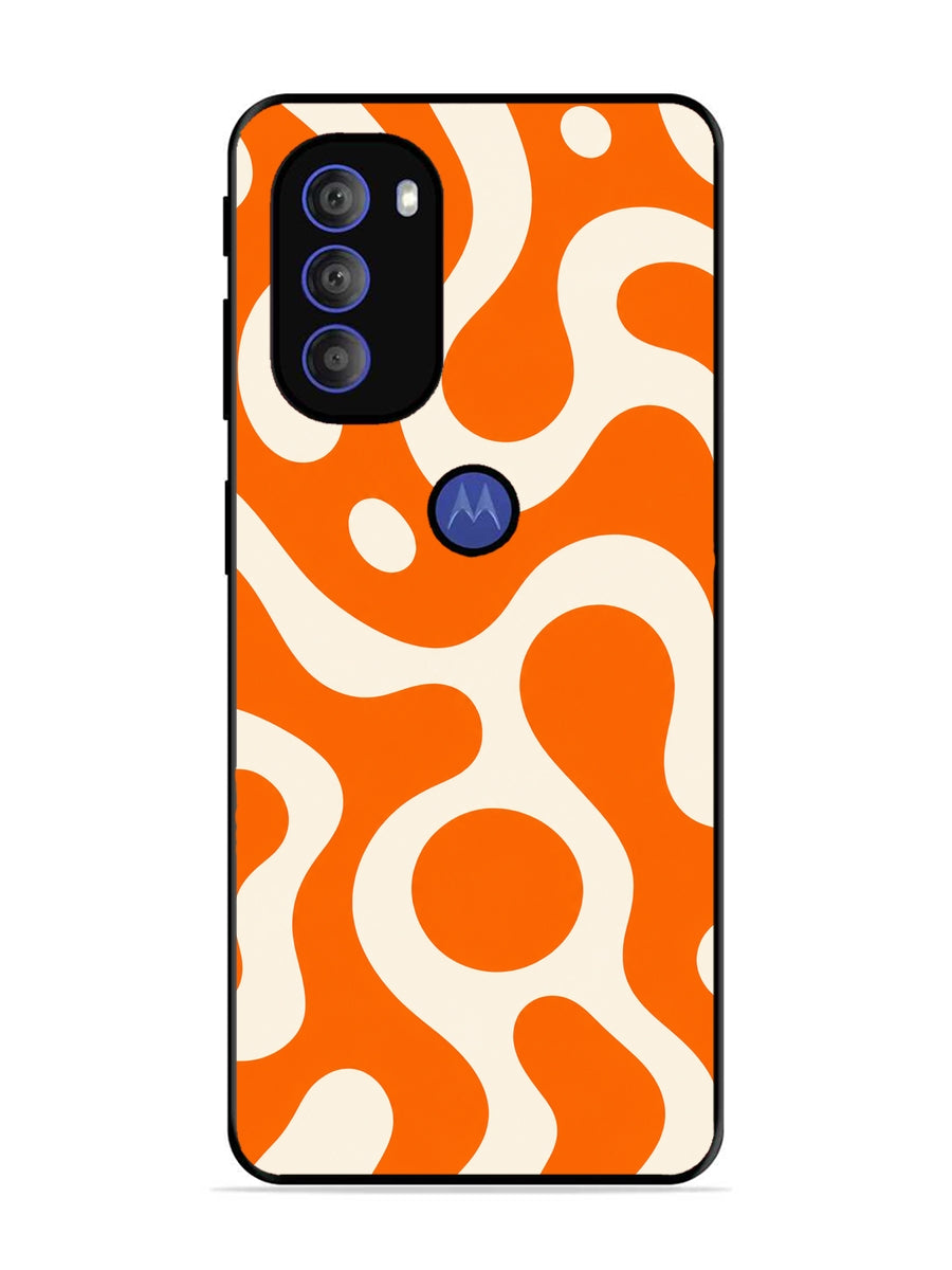 Motorola Moto G71 5G Fluid wave pattern Vivid Orange