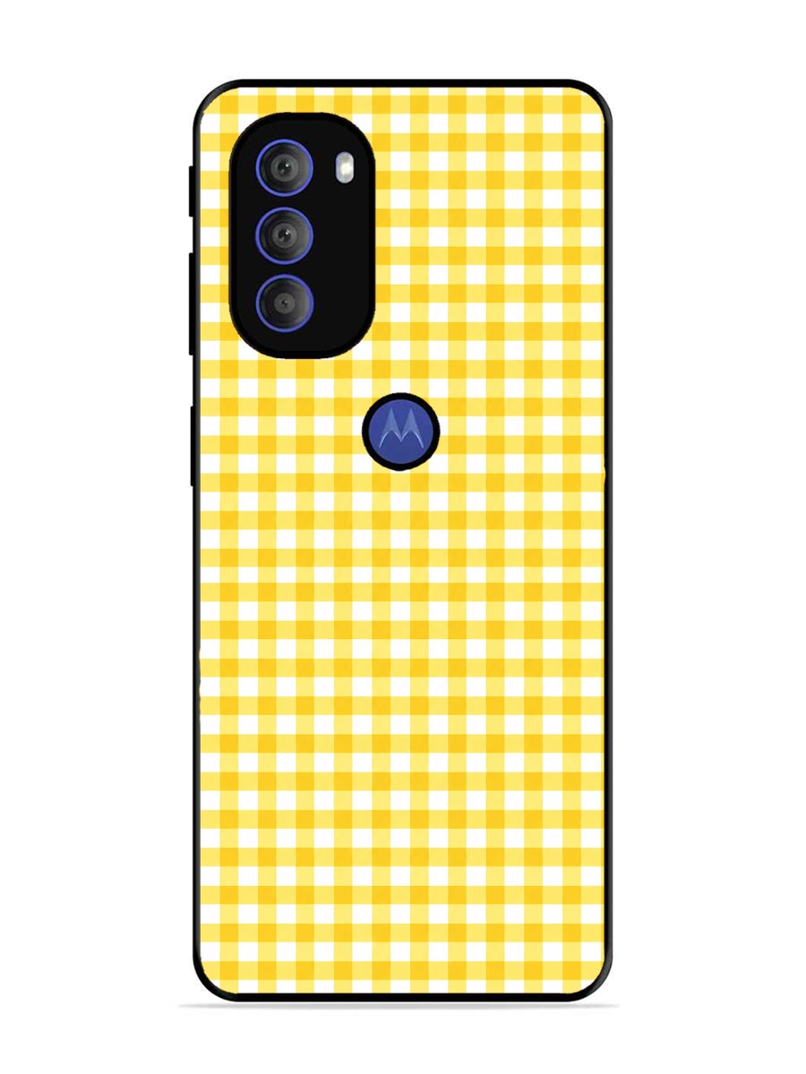 Motorola Moto G71 5G Gingham Checks Yellow