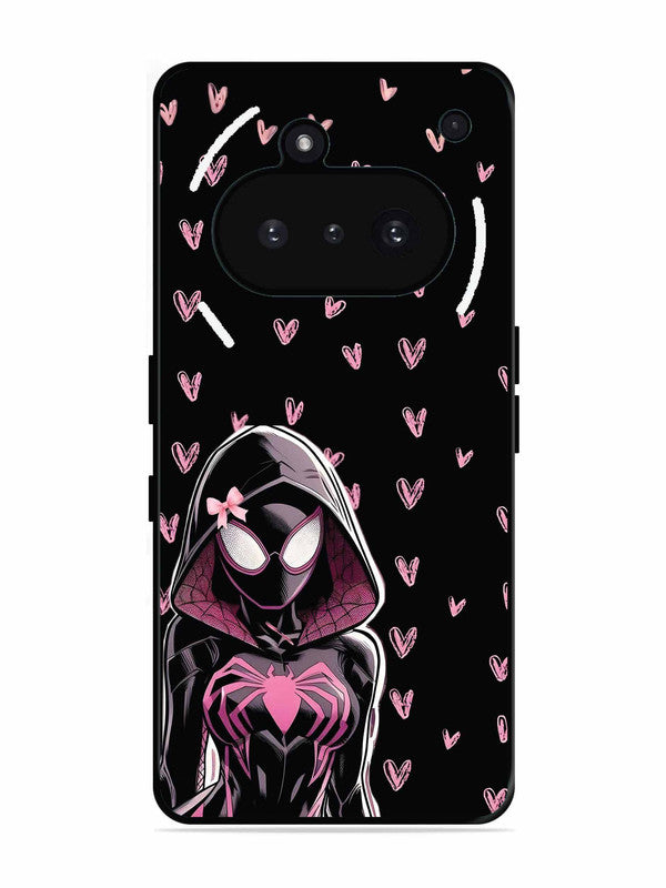 Nothing Phone 3A Spidergirl with hearts