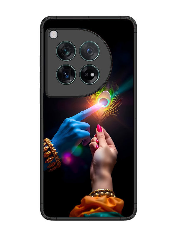 OnePlus 12 Radha Krishna touching feather