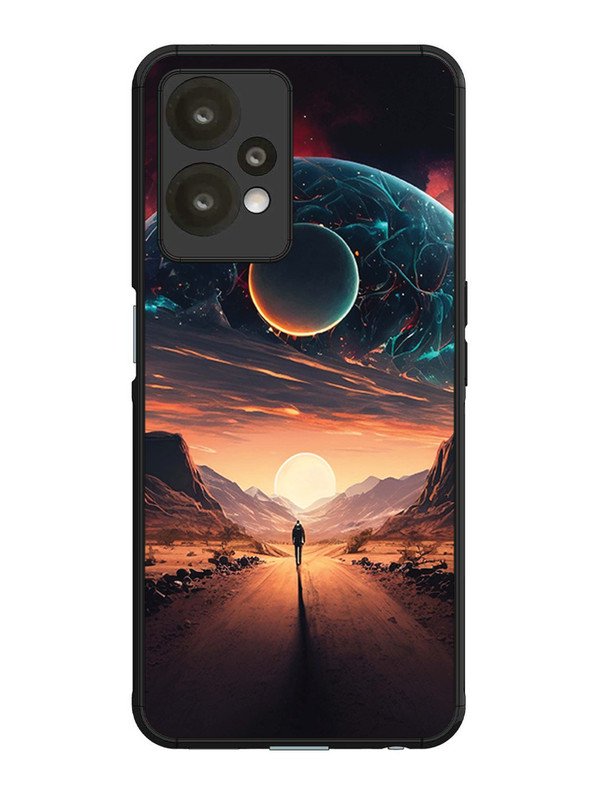 OnePlus nord ce 2 lite 5g Sunset with space scene