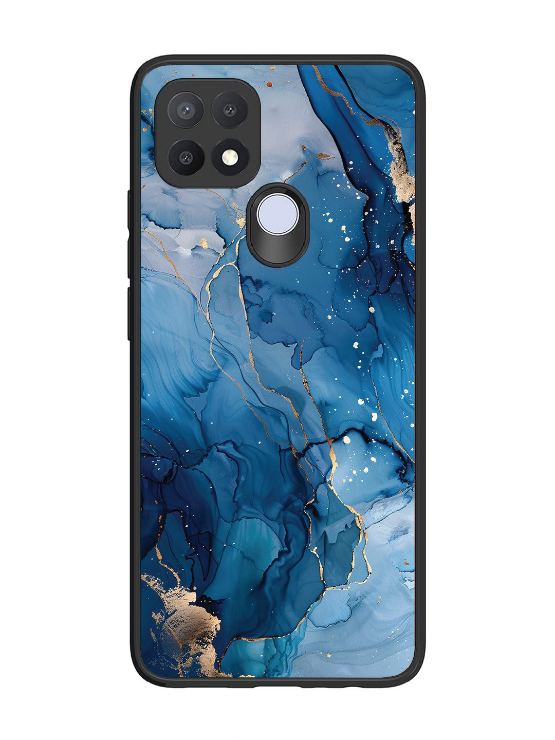 Oppo A15 Oceanic Pattern with Golden Sprinkles