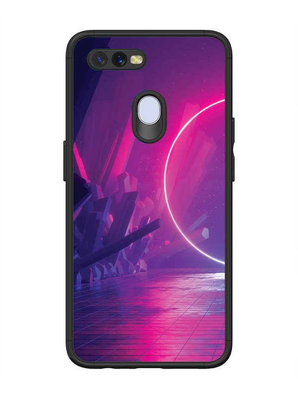 Oppo A7 abstract with Neon Light