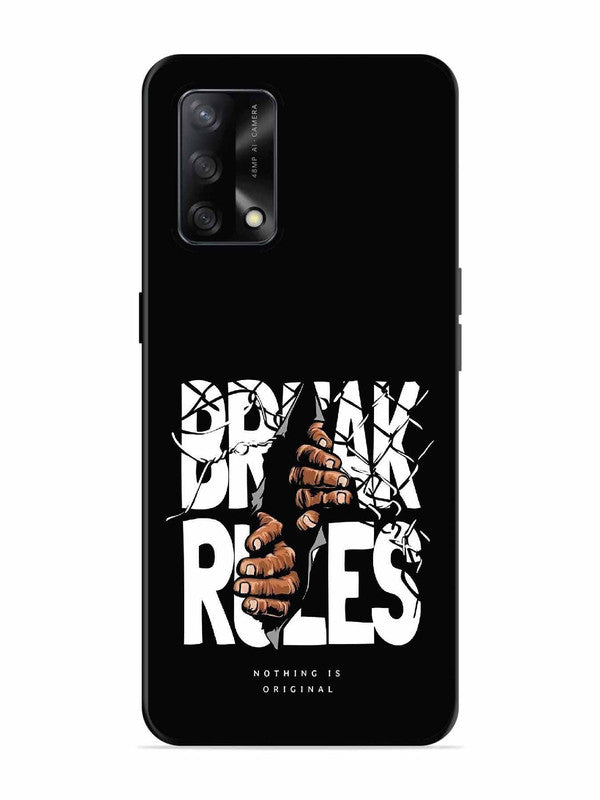 Oppo F19 Break Rules Gritty Typography Art