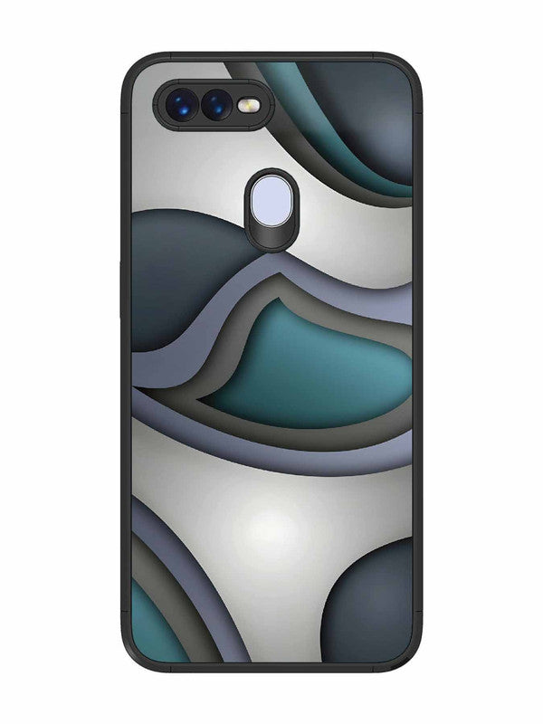Oppo F9 Slate Blue Gradient Wave