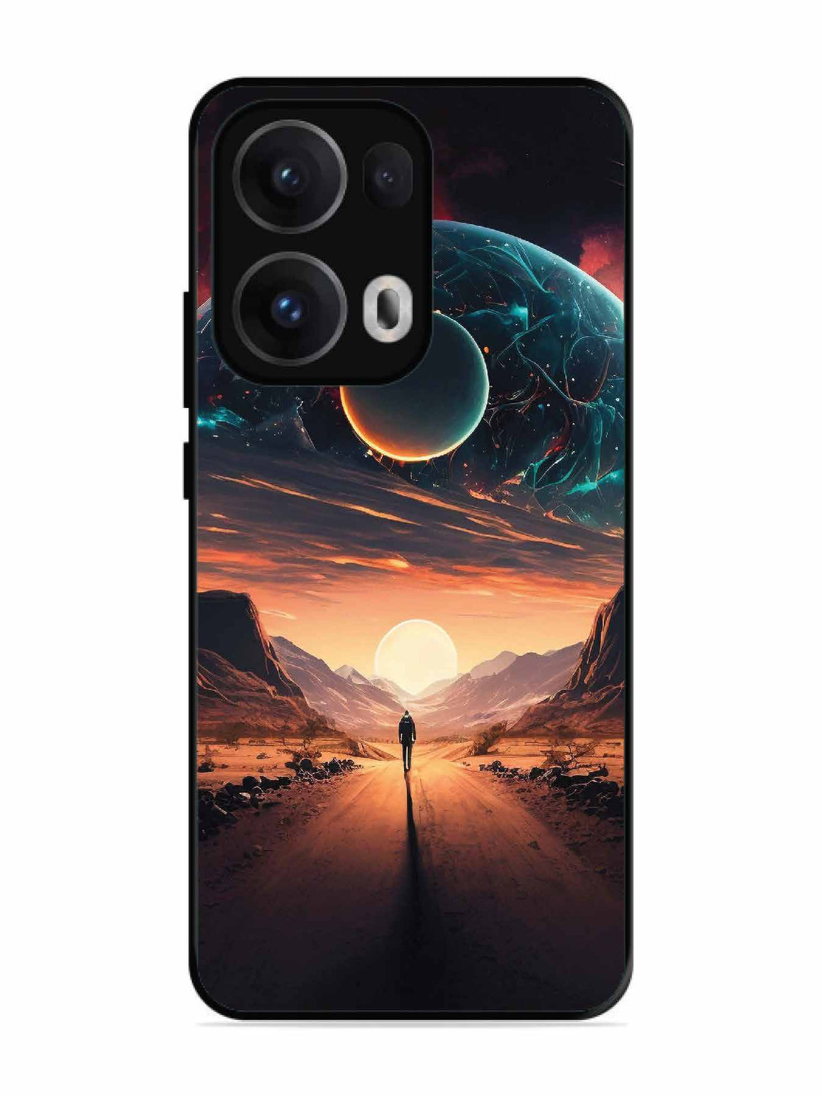 Oppo RENO 13 Pro Sunset with space scene
