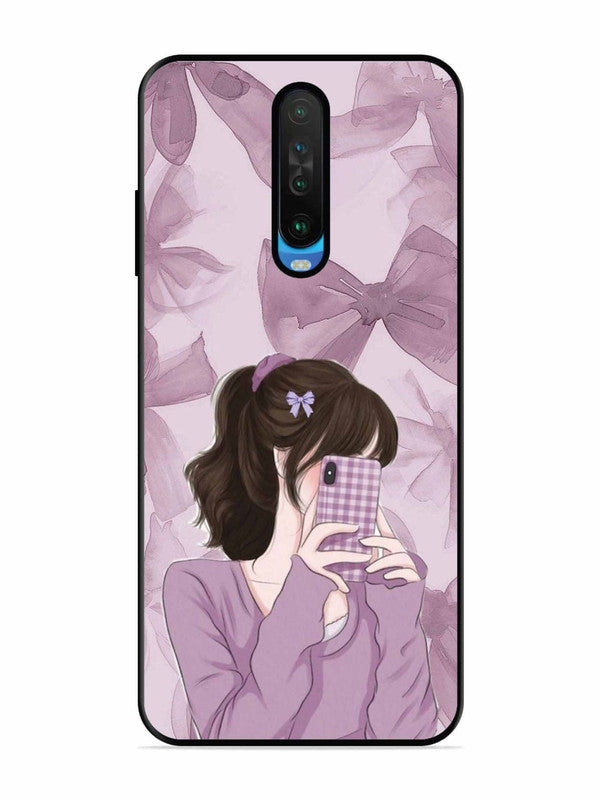 Poco X2 Pinky Girl taking selfie