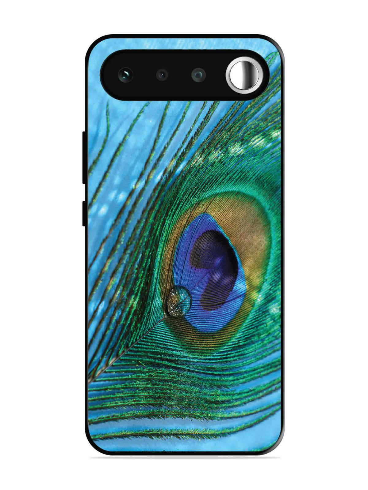 realme 16 A drop on Peacock Feather