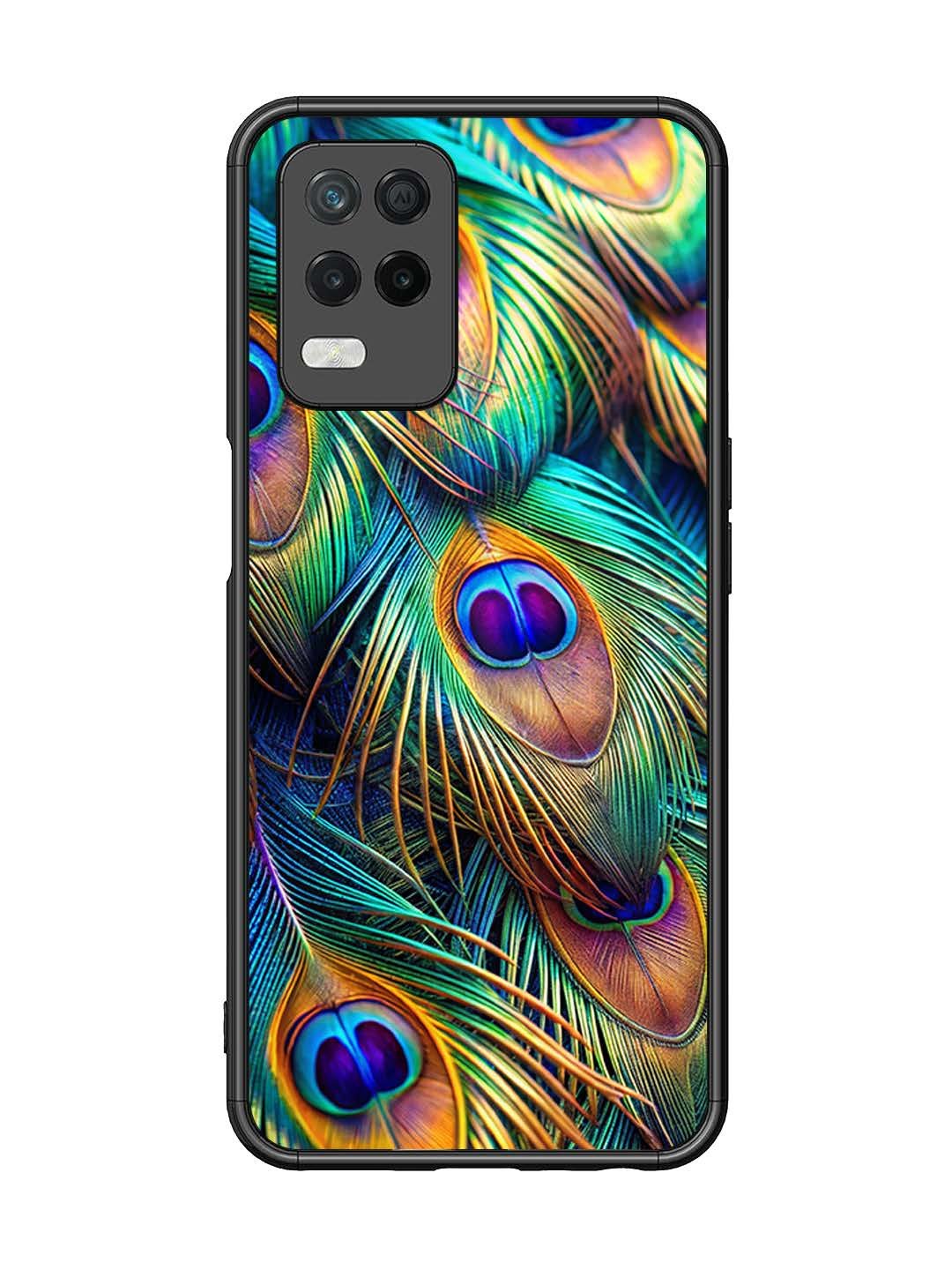 realme Narzo 30 5G peacock feather