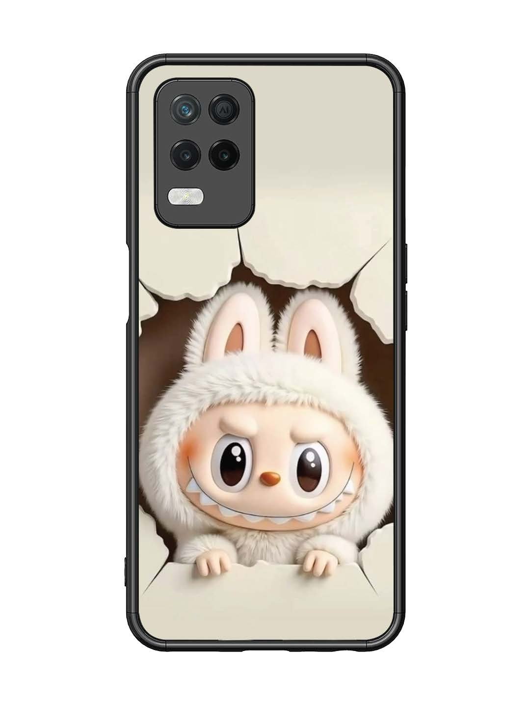 realme Narzo 30 5G Labubu from Cracked Wall