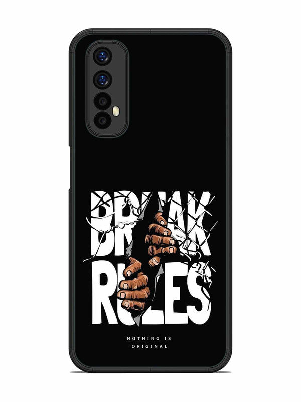 Realme Narzo 20 Pro Break Rules Gritty Typography Art
