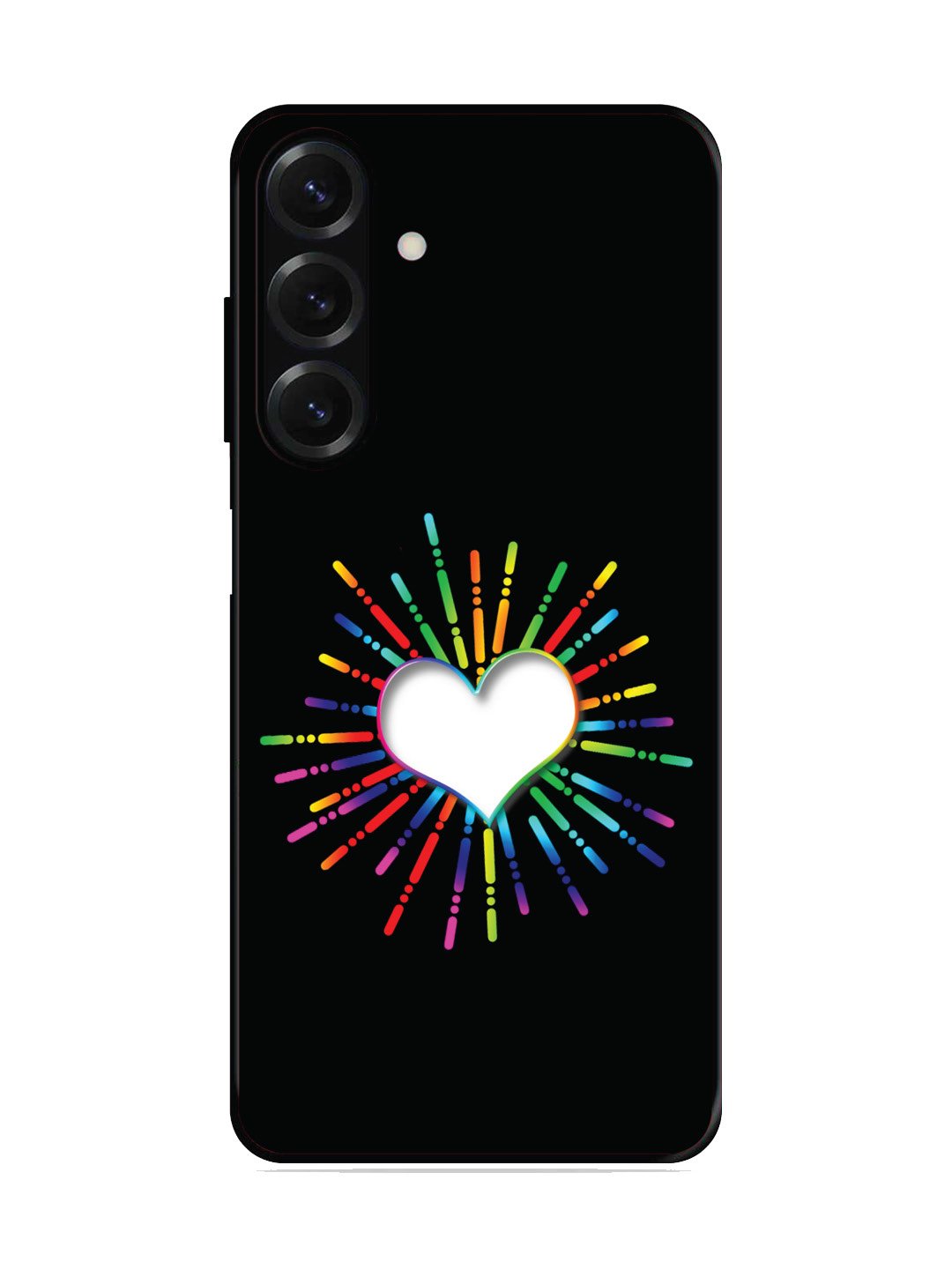 Samsung Galaxy M35 5G Colourful Heart on Black