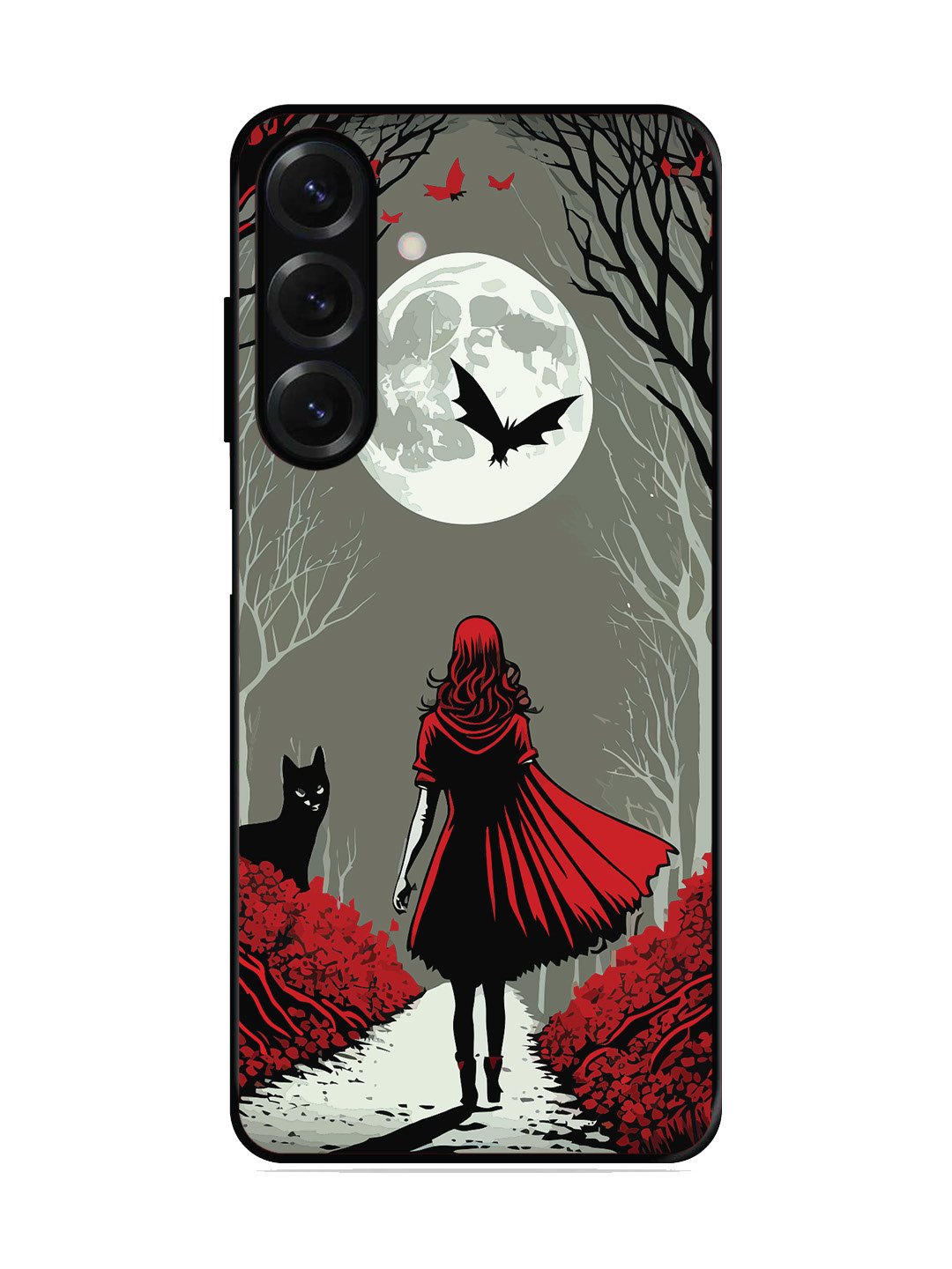 Samsung Galaxy M35 5G Scarlet Girl in Red Forest
