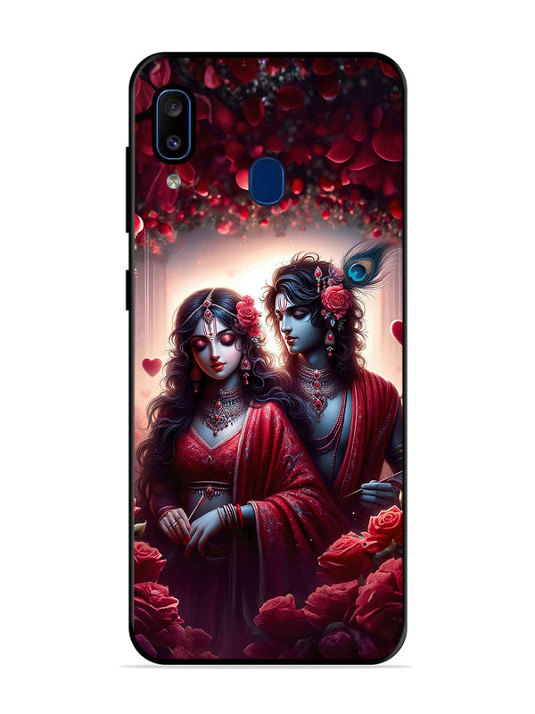 Samsung Galaxy A20 Couples in Red theme like Radha Krishna