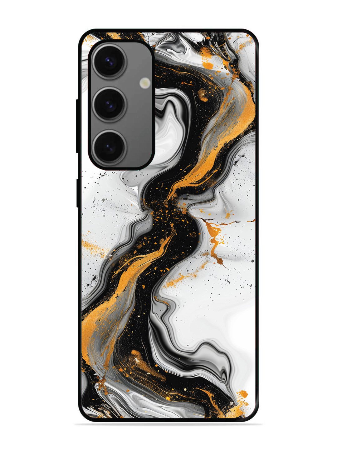 Samsung Galaxy A25 Black And Golden Marble Essence