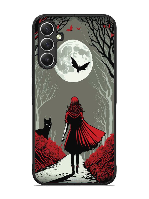 Samsung galaxy a34 5g Scarlet Girl in Red Forest