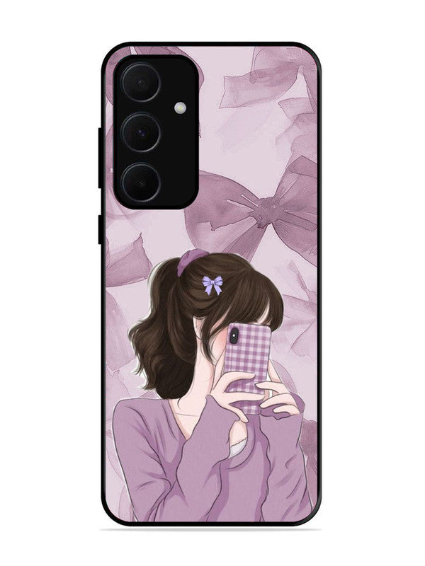 Samsung Galaxy A35 5G Pinky Girl taking selfie
