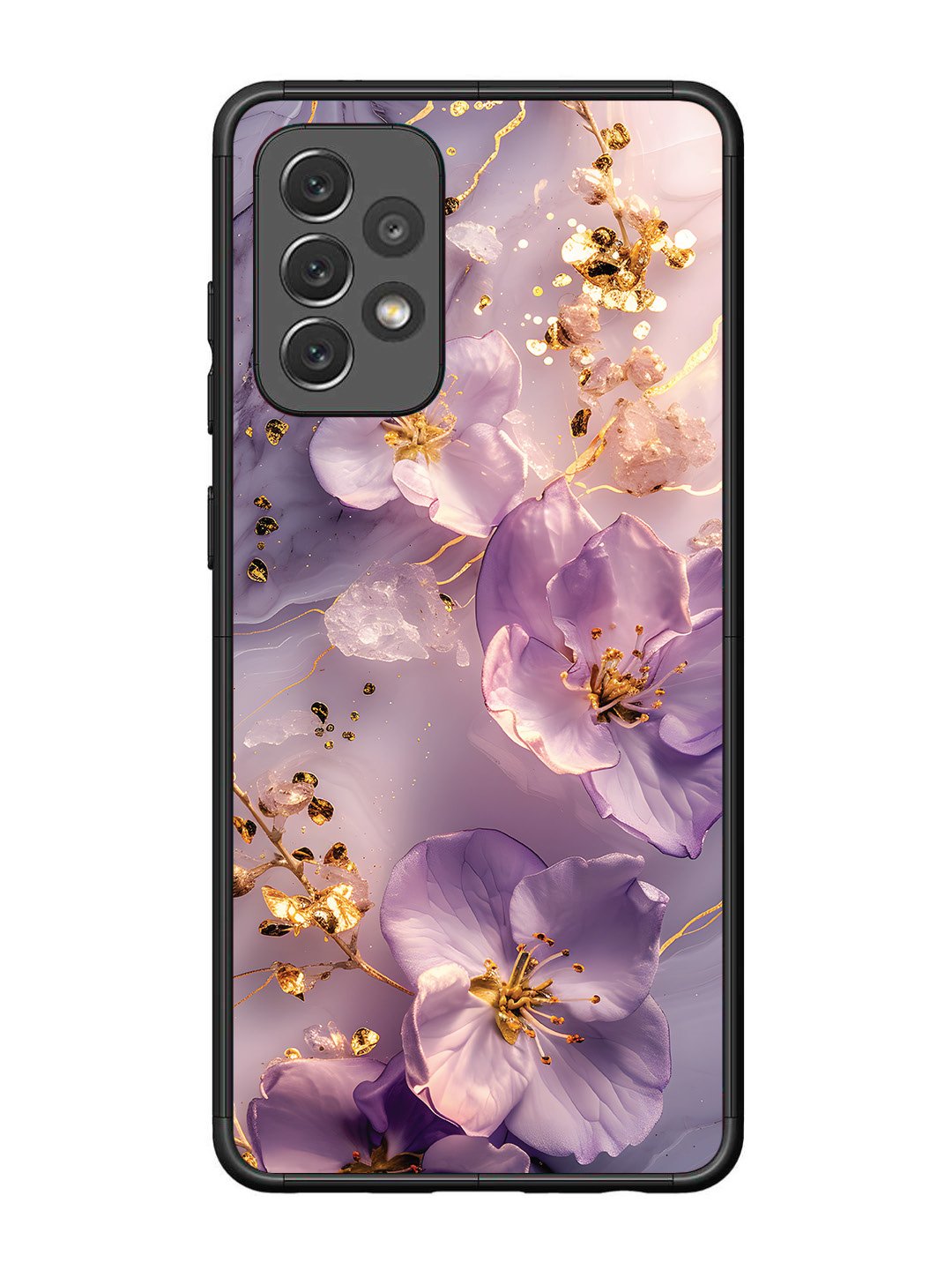 Samsung Galaxy A72 Orchid with Golden Safron