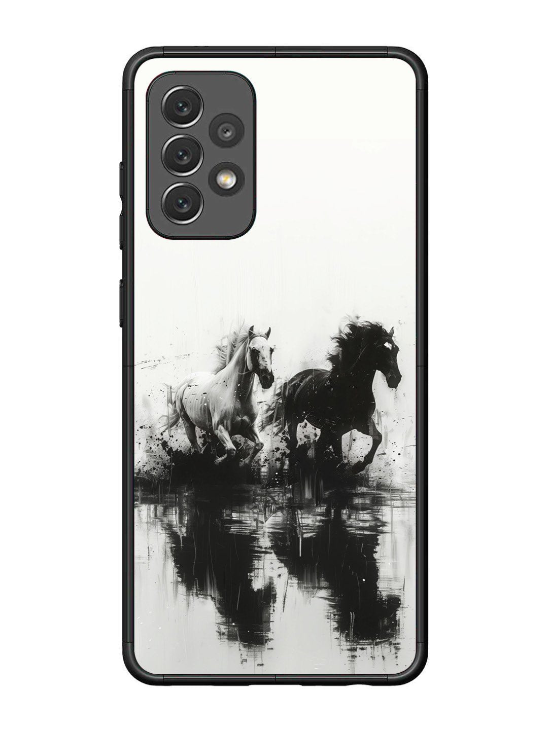 Samsung Galaxy A72 Black & White Horse