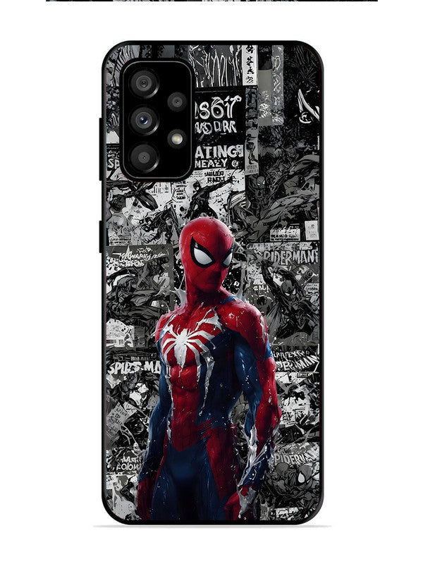 Samsung Galaxy A73 5G Spiderman Highlighted on News Paper