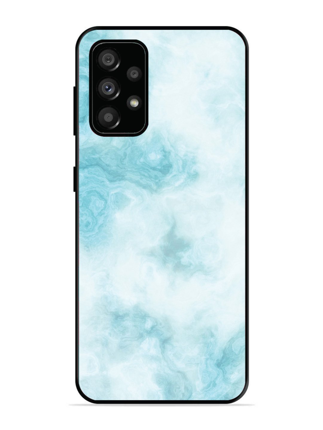 Samsung Galaxy A73 5G Light Blue with White Ocean Marble