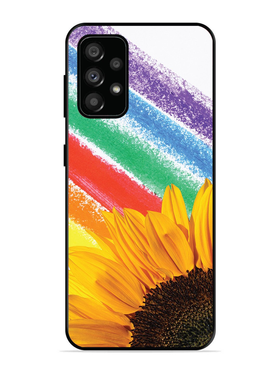 Samsung Galaxy A73 5G Sunflower on Colourful Lines