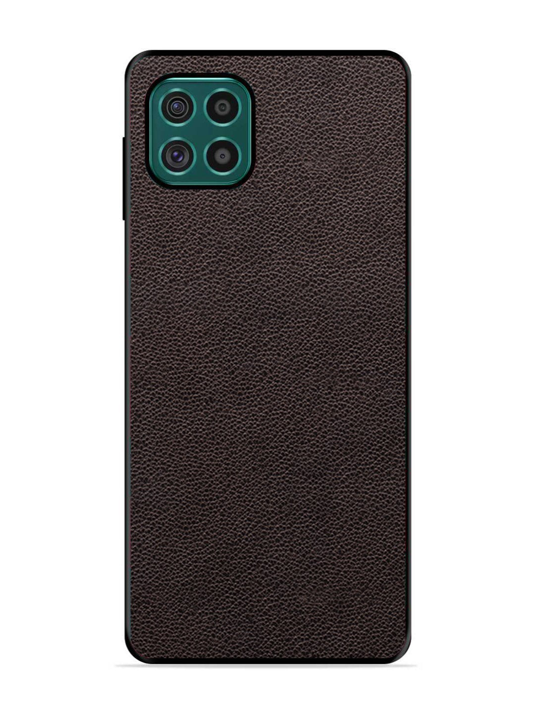 Samsung Galaxy F62 Print of Brown Leather Pattern