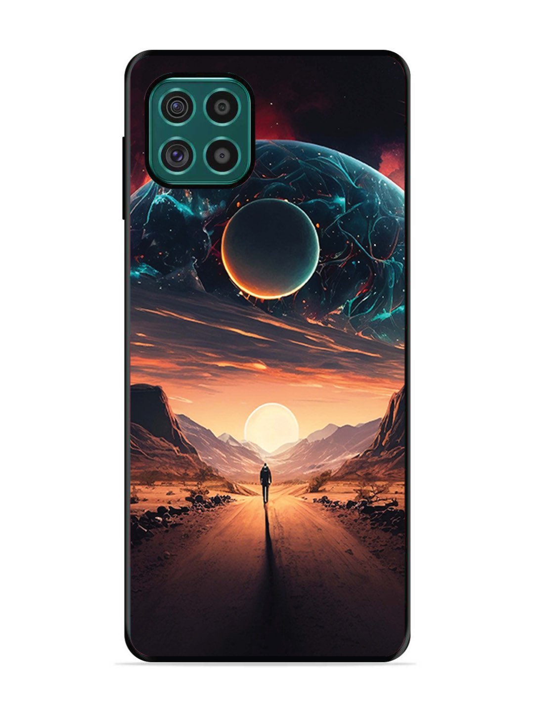 Samsung Galaxy F62 Sunset with space scene