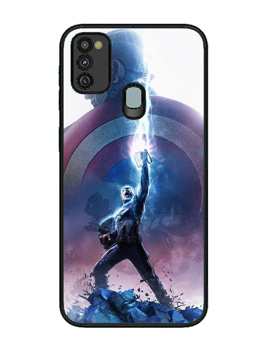 Samsung Galaxy M30s captain america thor hammer lightning