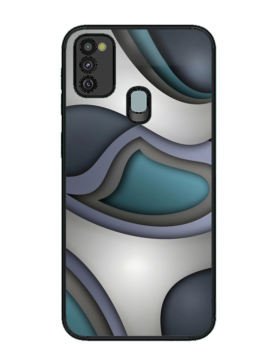 Samsung Galaxy M30s Slate Blue Gradient Wave