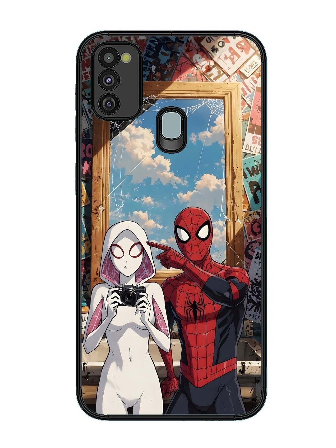 Samsung Galaxy M30s Spiderman and Spiderwoman