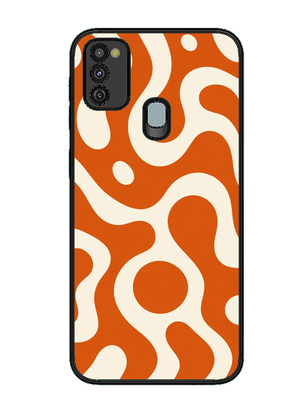 Samsung Galaxy M30s Fluid wave pattern Orange