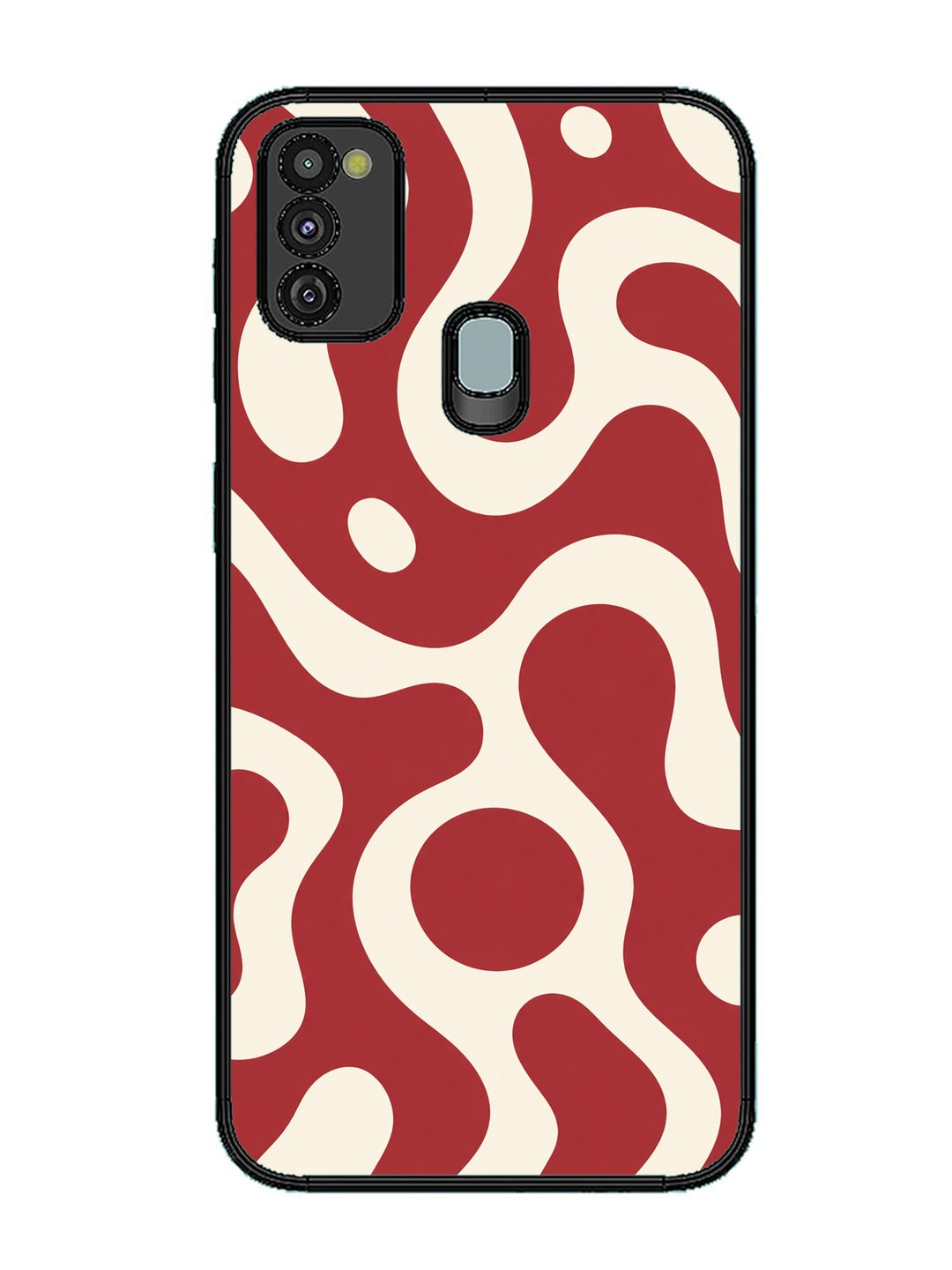 Samsung Galaxy M30s Fluid wave pattern Red
