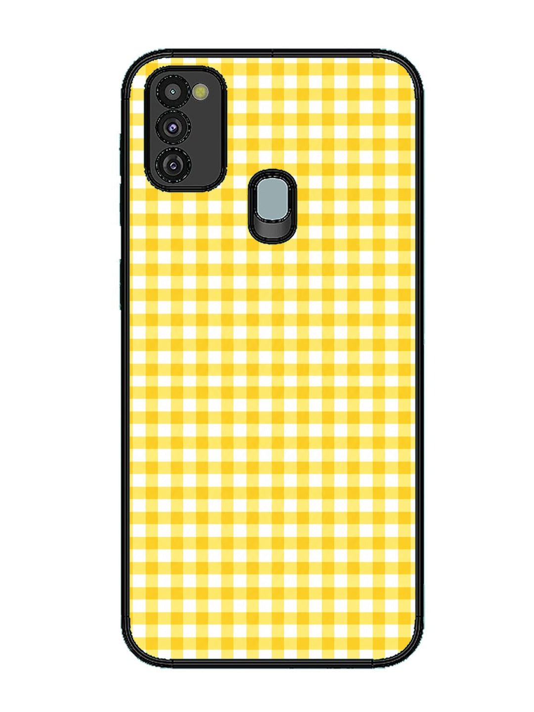 Samsung Galaxy M30s Gingham Checks Yellow