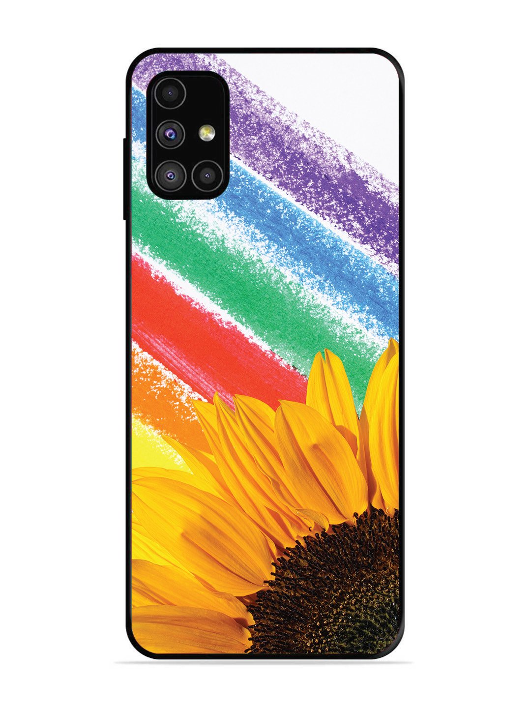 Samsung GALAXY M31S Sunflower on Colourful Lines