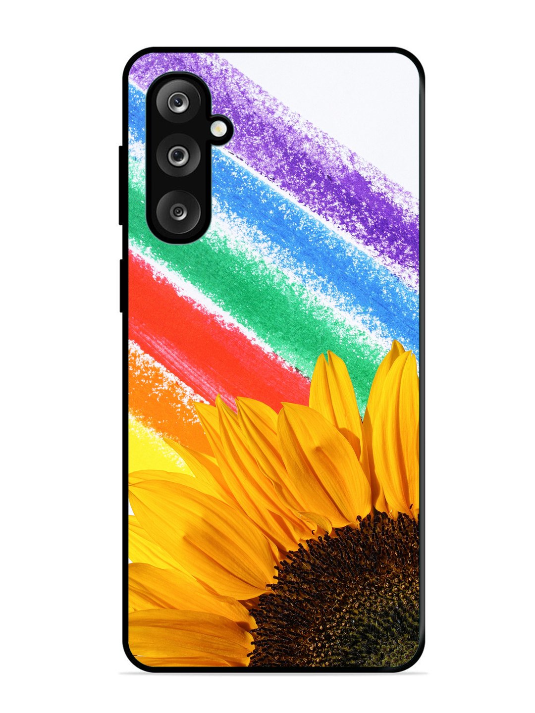 Samsung Galaxy M36 5G Sunflower on Colourful Lines