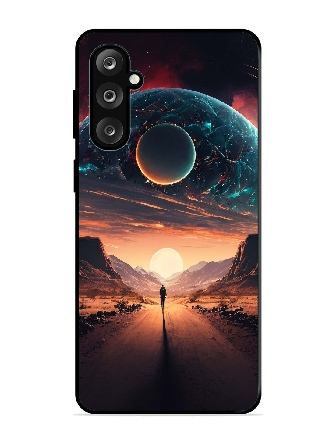 Samsung Galaxy M36 5G Sunset with space scene