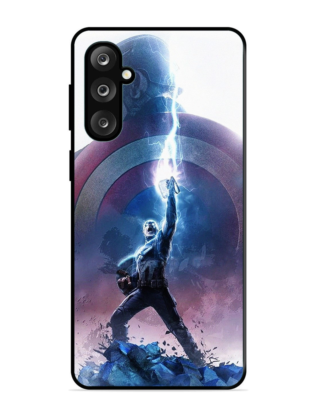 Samsung Galaxy M36 5G captain america thor hammer lightning