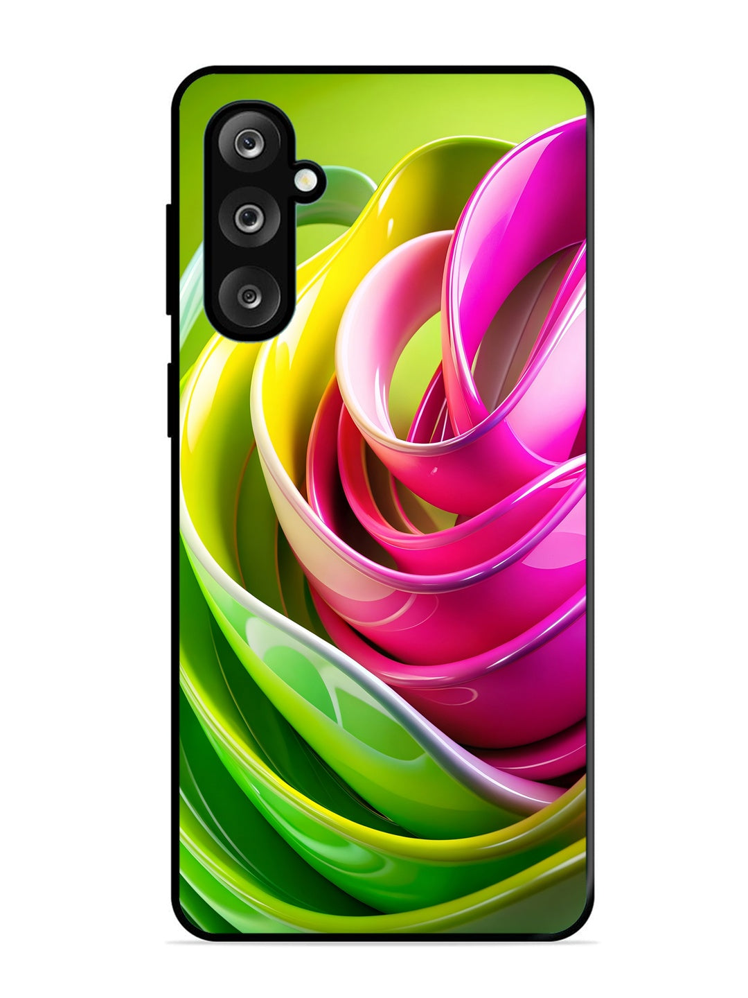 Samsung Galaxy M36 5G Vibrant Swirl Glossy Ribbon Art