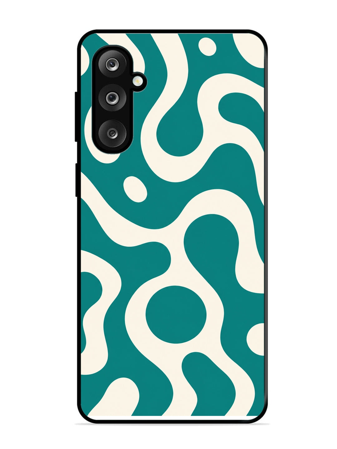Samsung Galaxy M36 5G Fluid wave pattern Teal Green