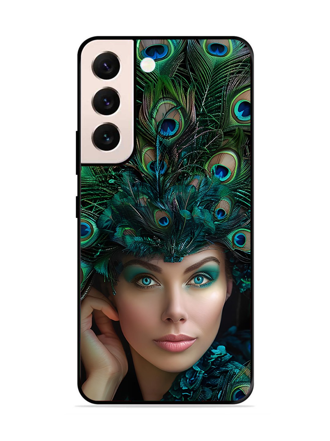Samsung GALAXY S21 FE 5G Girl with peacock feather Crown