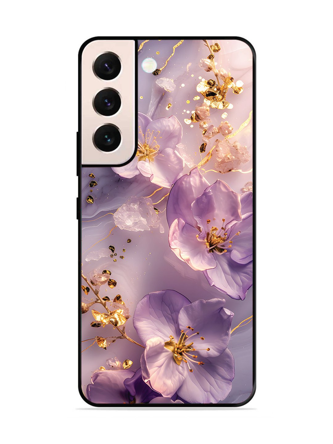 Samsung GALAXY S21 FE 5G Orchid with Golden Safron