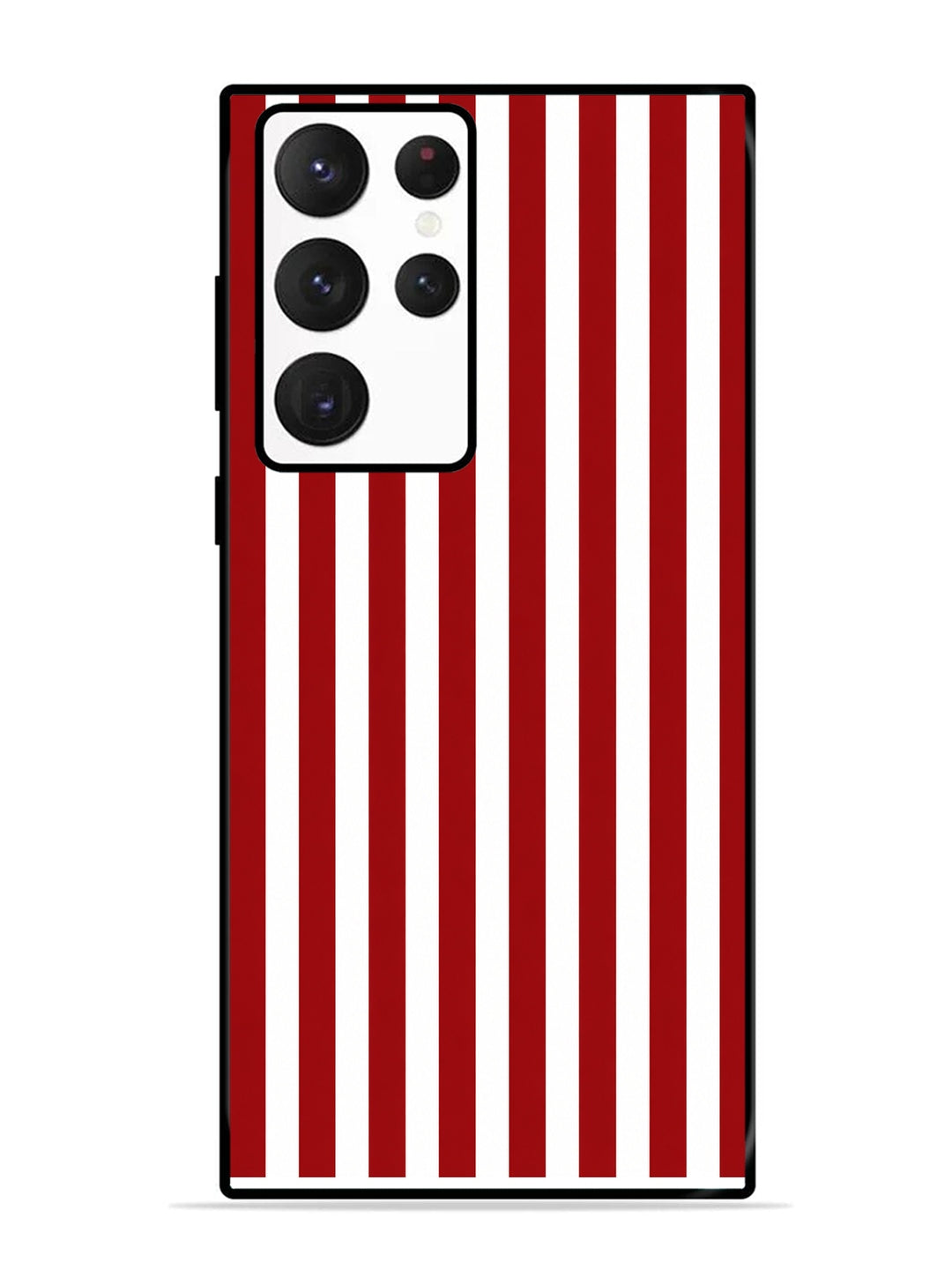 Samsung Galaxy S22 Ultra 5G Vertical Stripes Deep Red
