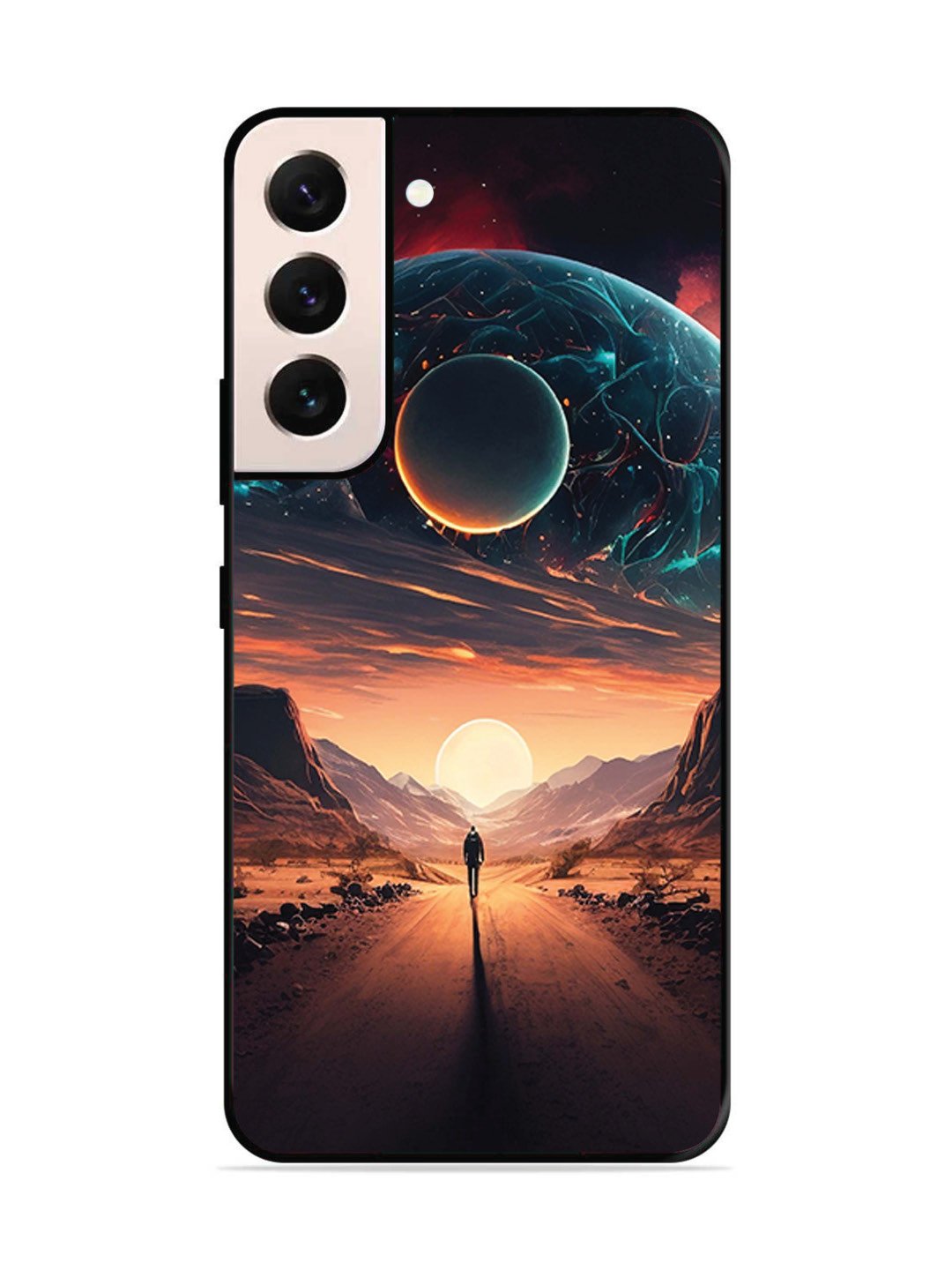 Samsung GALAXY S22 5G Sunset with space scene