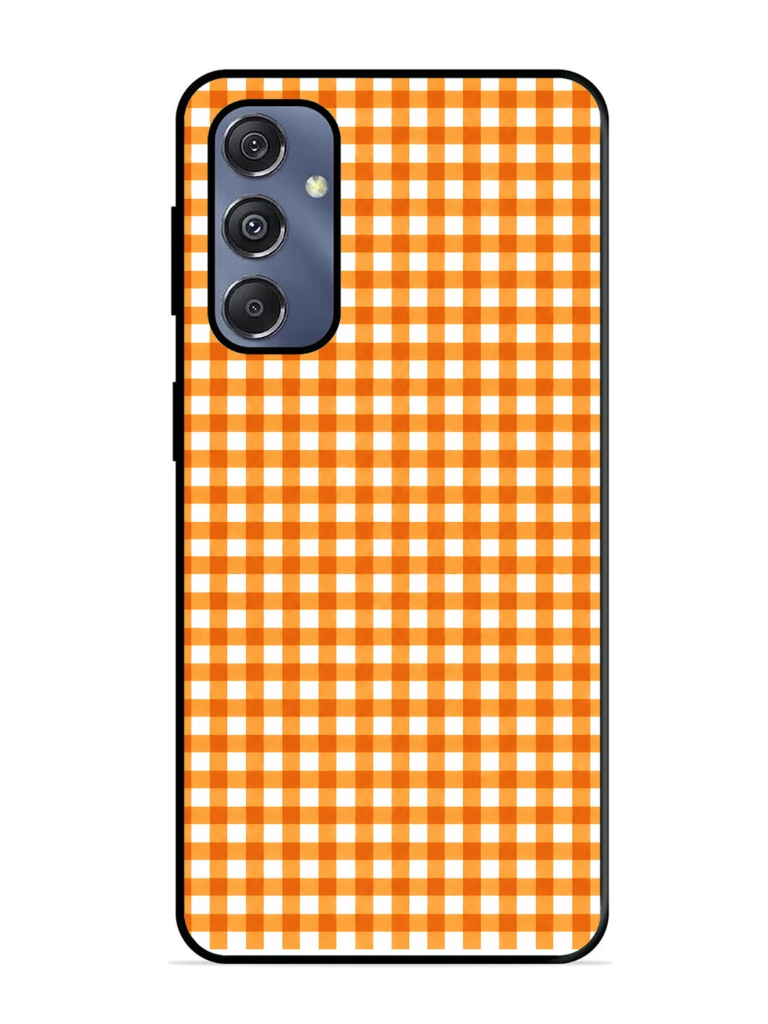 Samsung Galaxy S23 FE Gingham Checks Orange