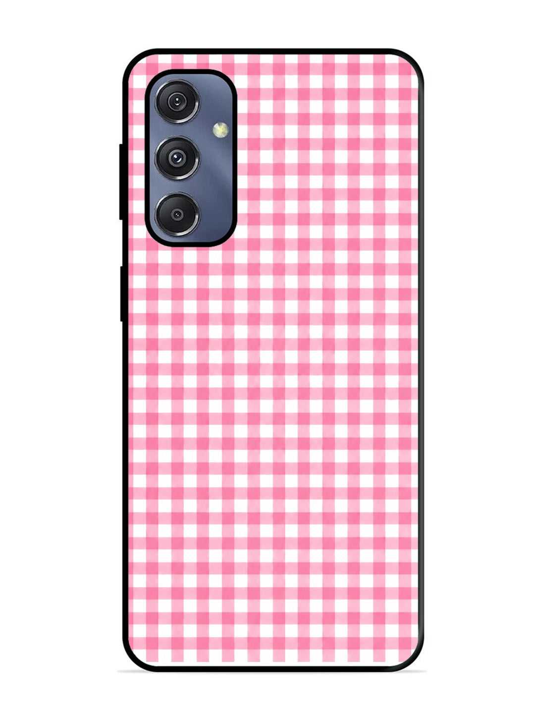 Samsung Galaxy S23 FE Gingham Checks pink