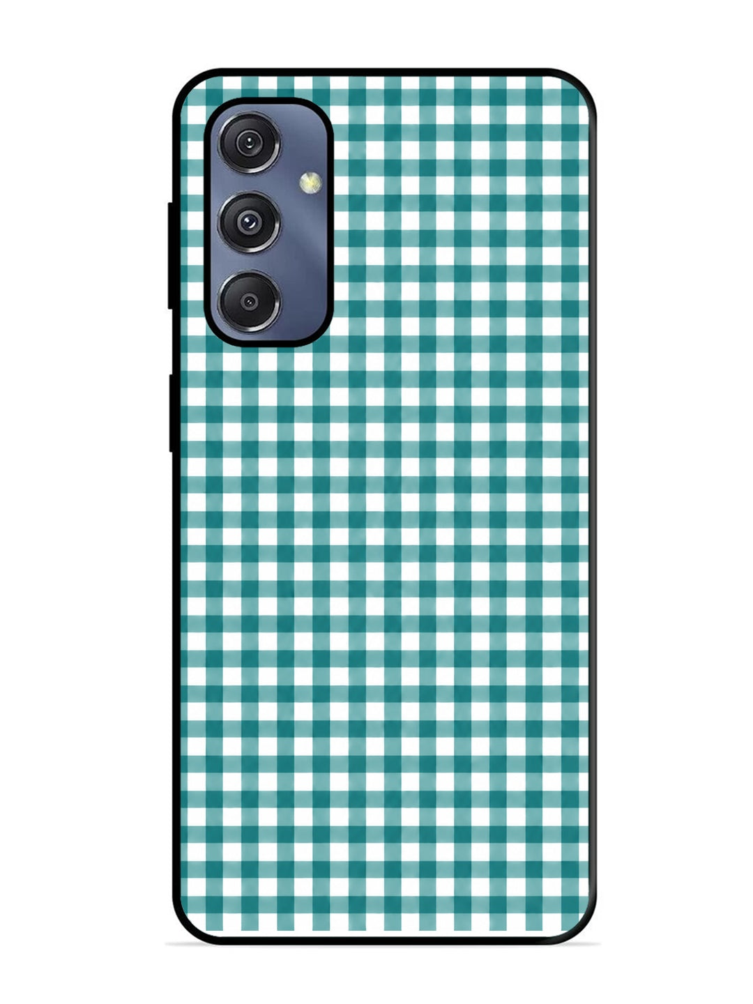 Samsung Galaxy S23 FE Gingham Checks Teal Gree